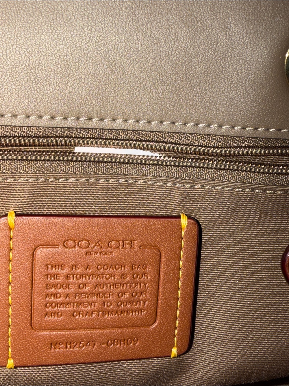 Coach Pebbled Leather Mini Backpack in Taupe with Gold Hardware - Picture 4 of 4